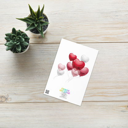 Cute "Be my Boo" Ghost Valentine's Day Greeting Card