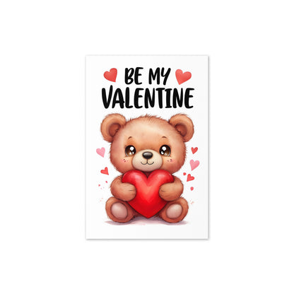 Cute Teddy Bear "Be my Valentine" Card