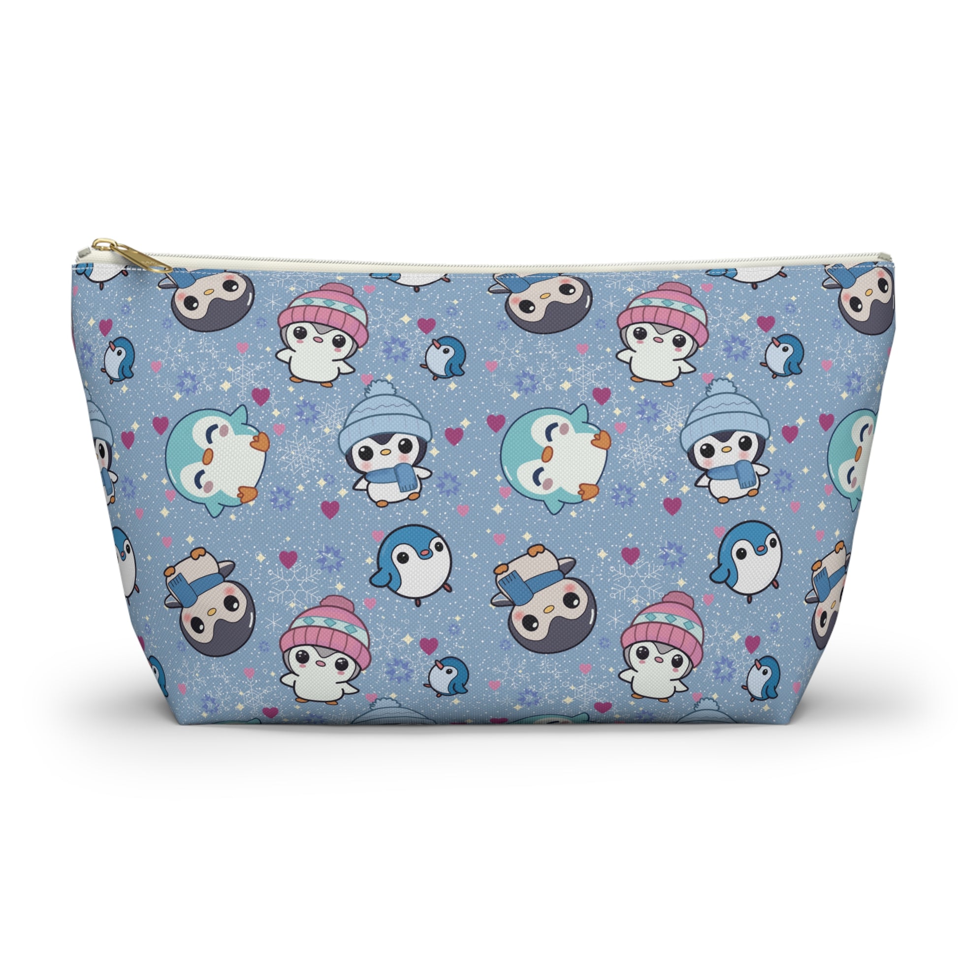 Cute Winter Penguin Accessory Pouch