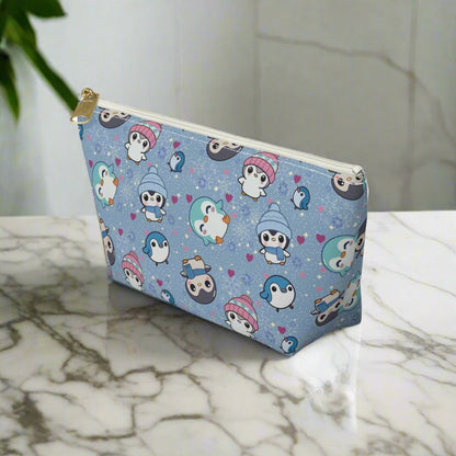Cute Winter Penguin Accessory Pouch