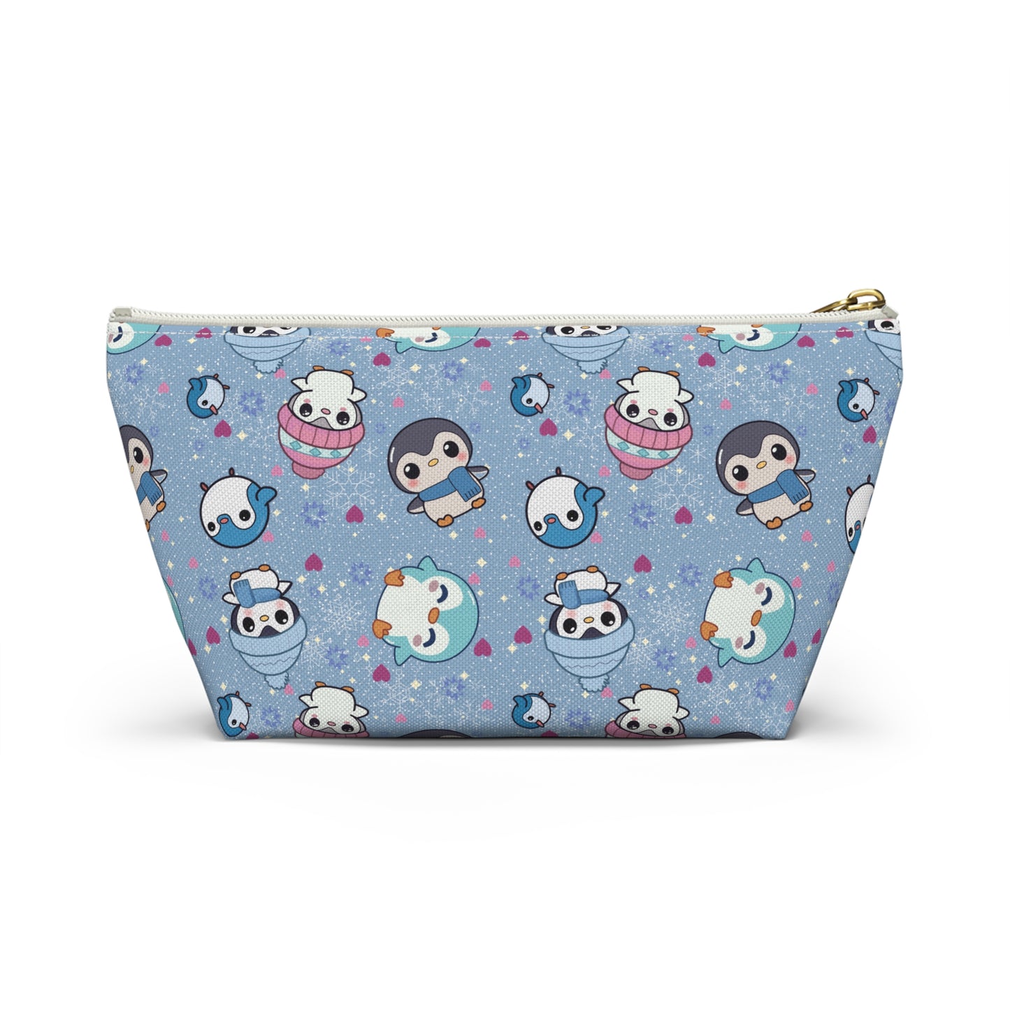 Cute Winter Penguin Accessory Pouch