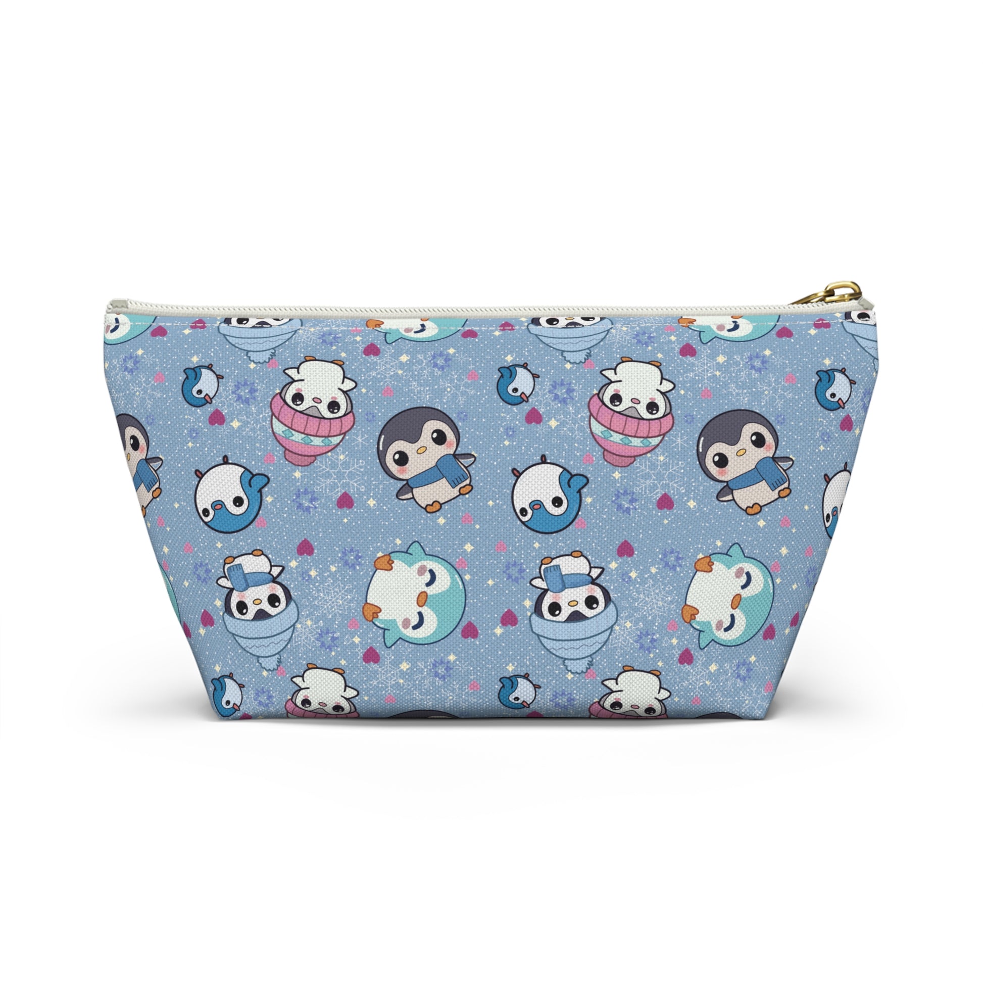 Cute Winter Penguin Accessory Pouch