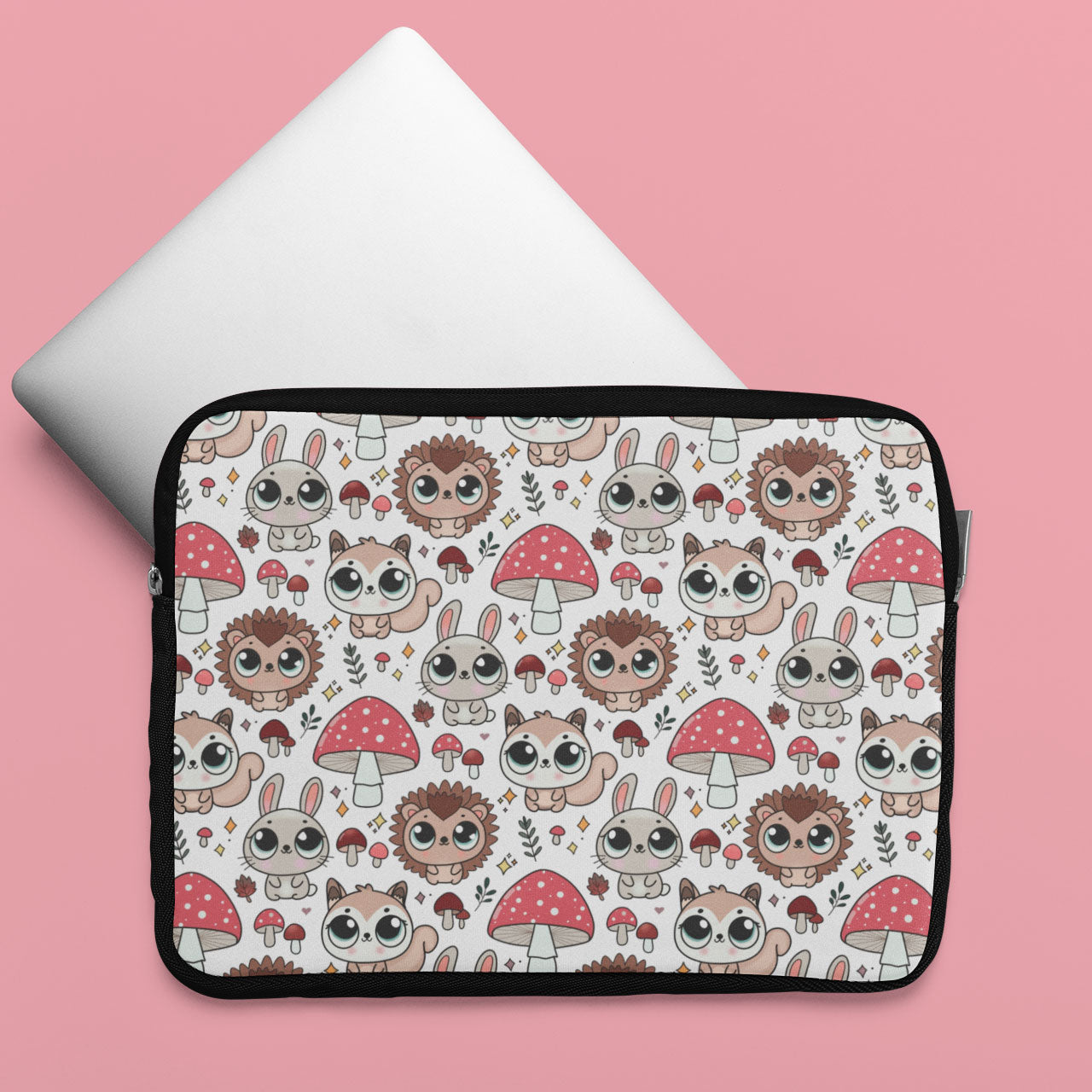 Cute Woodland Forest Friends Laptop Sleeve or Tablet Cover