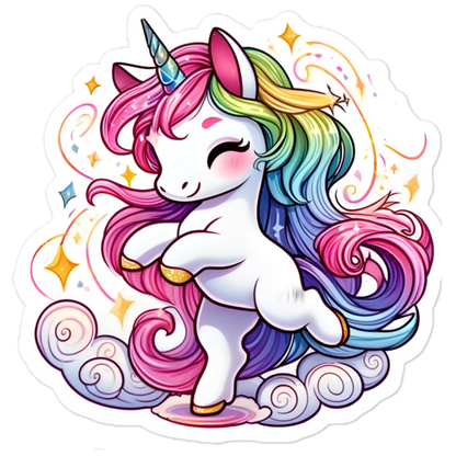 Believe in Yourself - Dancing Unicorn Sticker Sheet