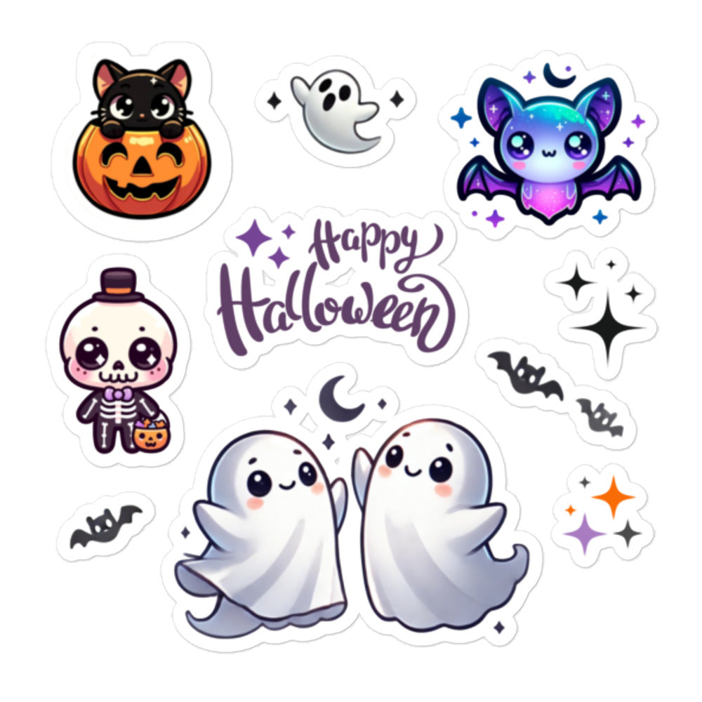 Dancing Ghosts Halloween Sticker Sheet