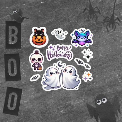 Dancing Ghosts Halloween Sticker Sheet