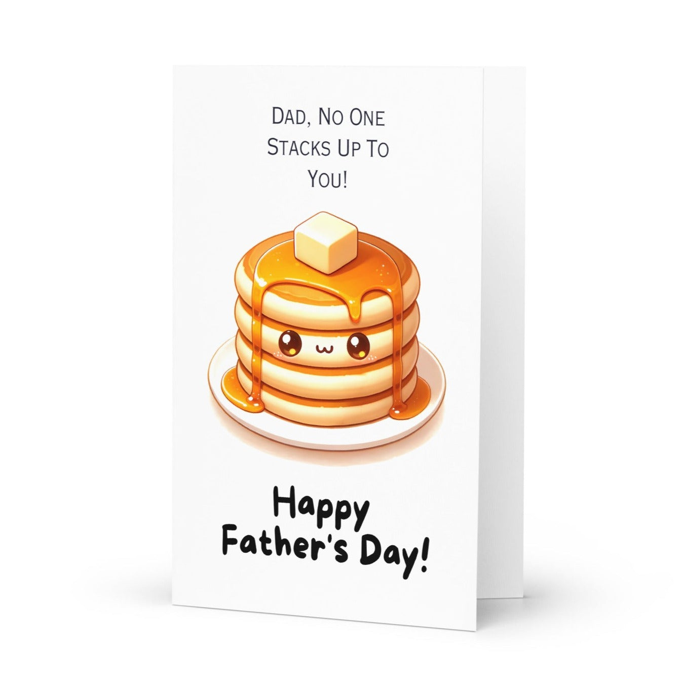 "No One Stacks Up To You" Pancake Stack Fathers Day Card