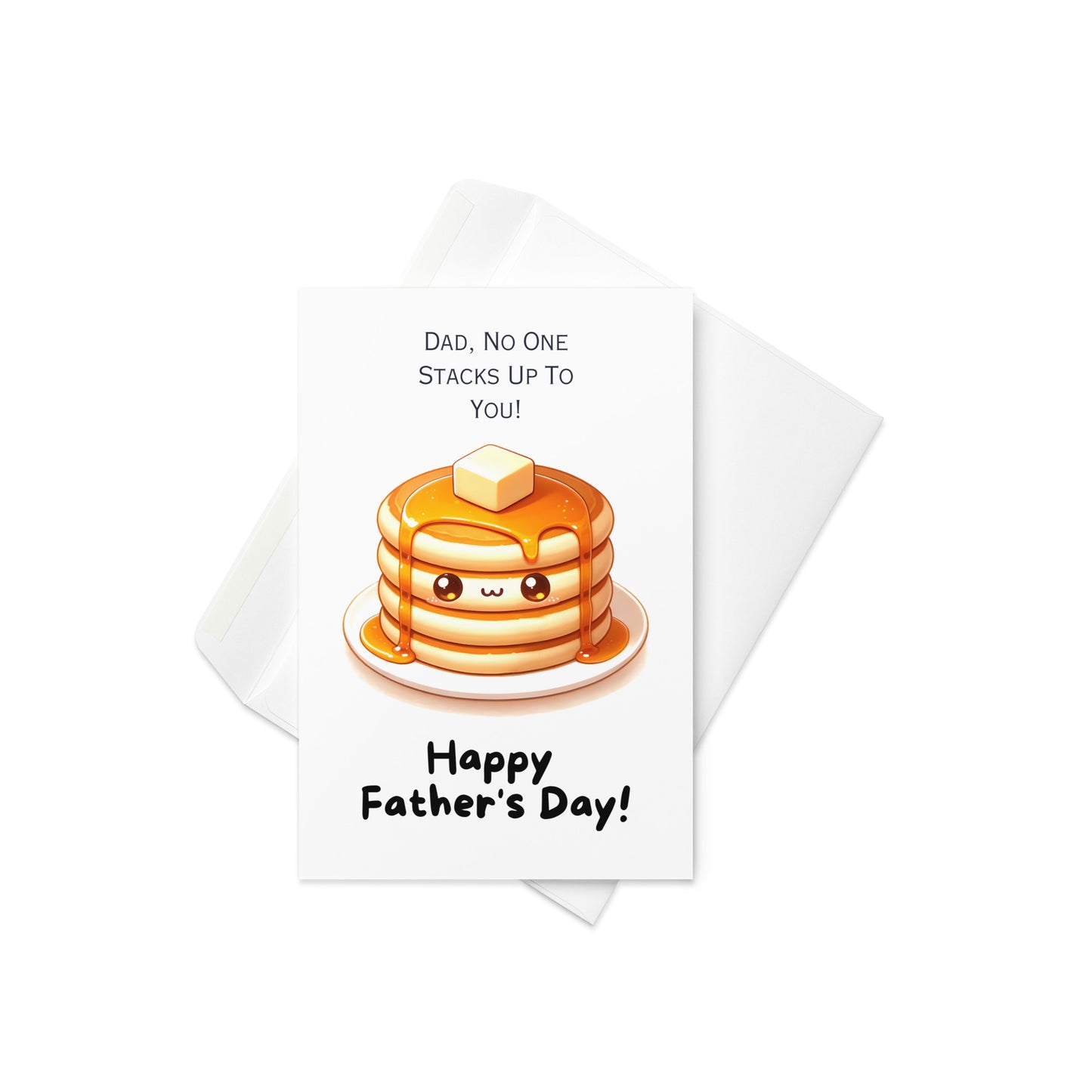 "No One Stacks Up To You" Pancake Stack Fathers Day Card