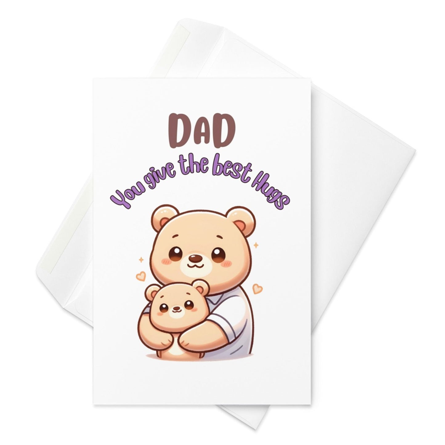 Best Hugging Papa Bear Father's Day Card