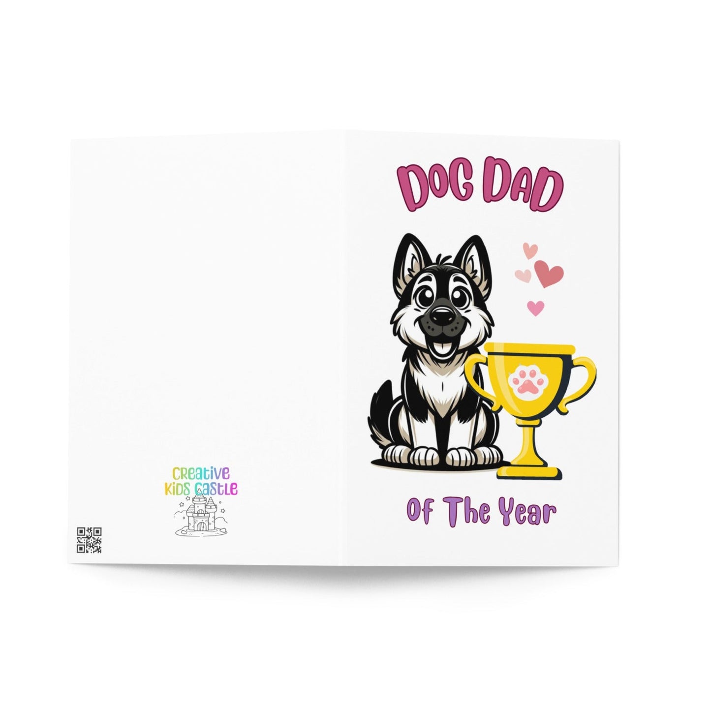 German Shepherd Dog Dad Of the Year Fathers Day Card