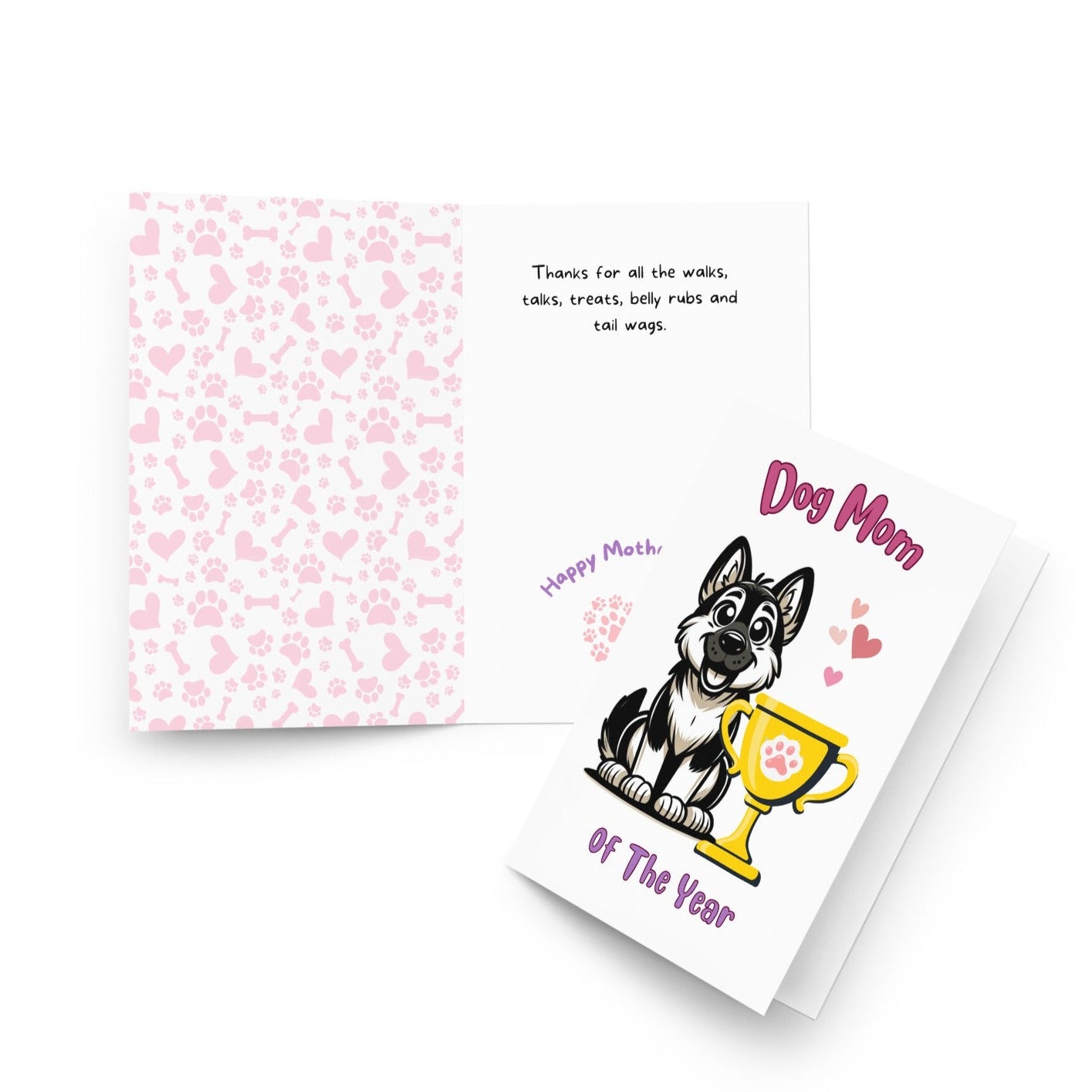 German Shepherd Dog Mom Of The Year Greeting Card