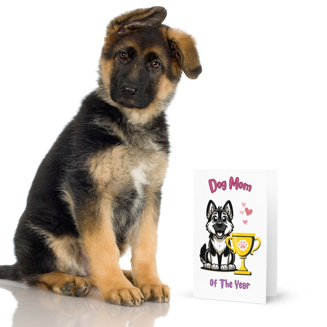 German Shepherd Dog Mom Of The Year Greeting Card