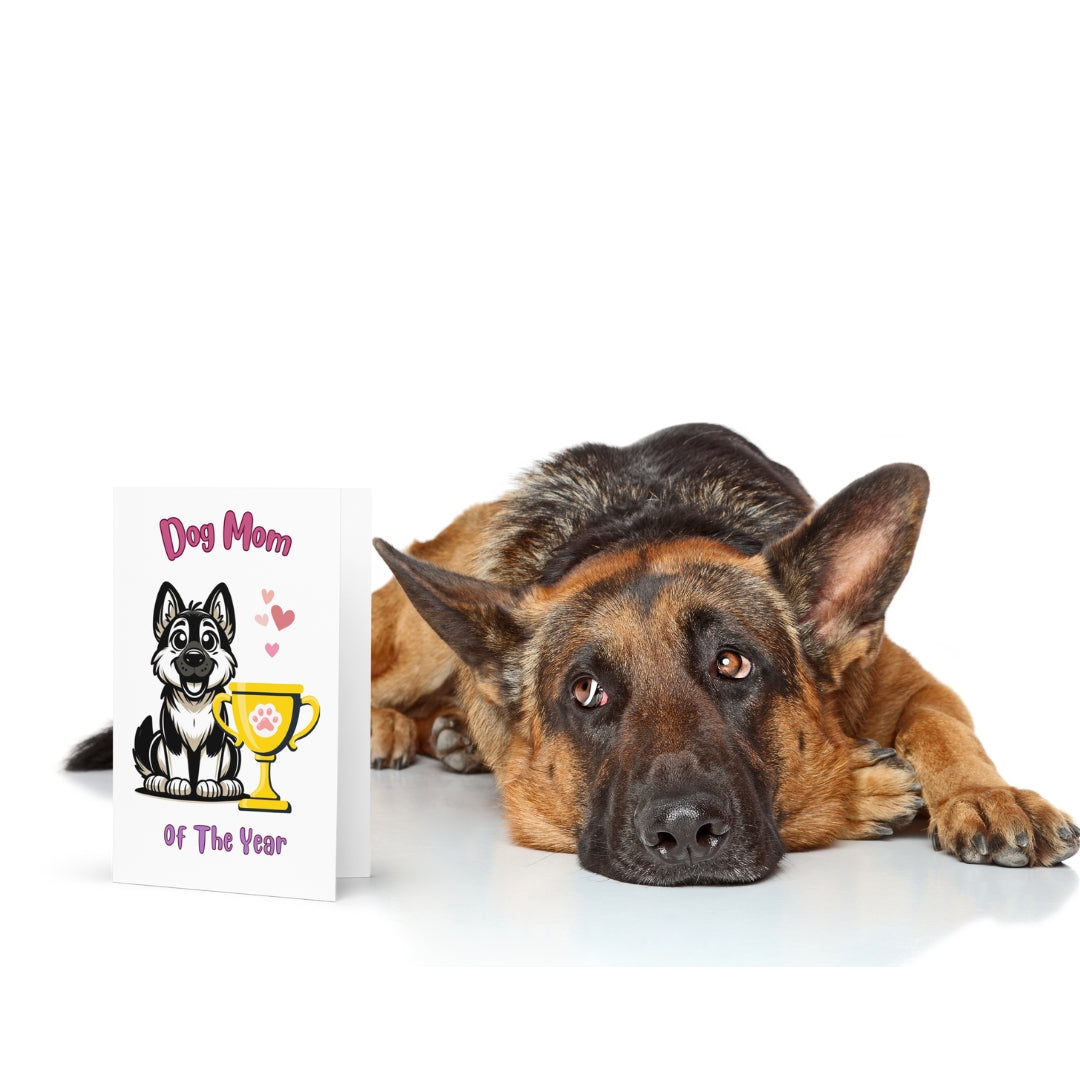 German Shepherd Dog Mom Of The Year Greeting Card