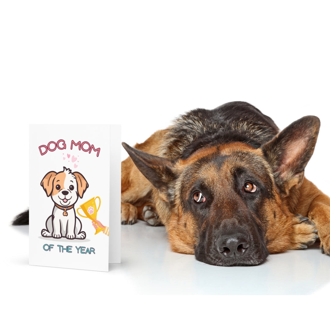 Dog Mom of the Year Greeting Card