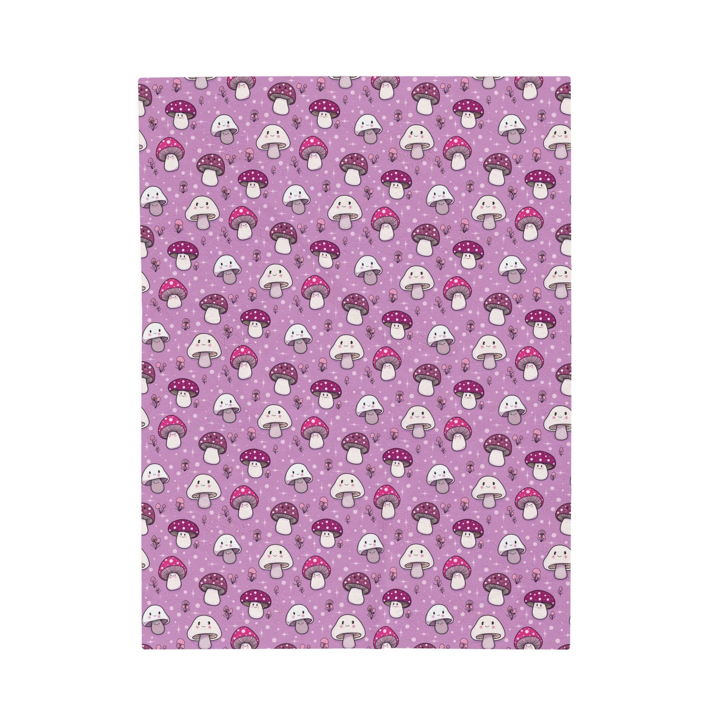 Happy Fungi Cottagecore Cozy Plush Baby Blanket small