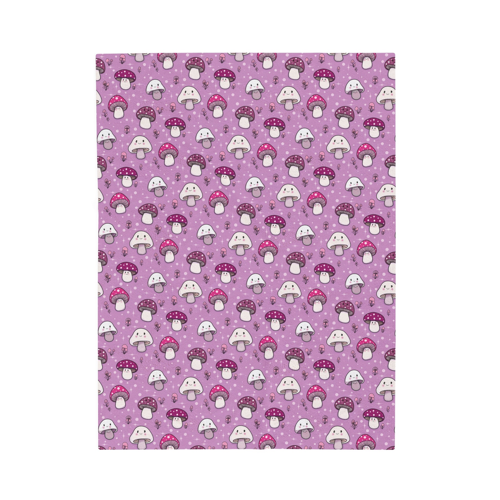 Happy Fungi Cottagecore Cozy Plush Baby Blanket small
