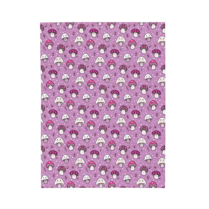 Happy Fungi Cottagecore Cozy Plush Baby Blanket small