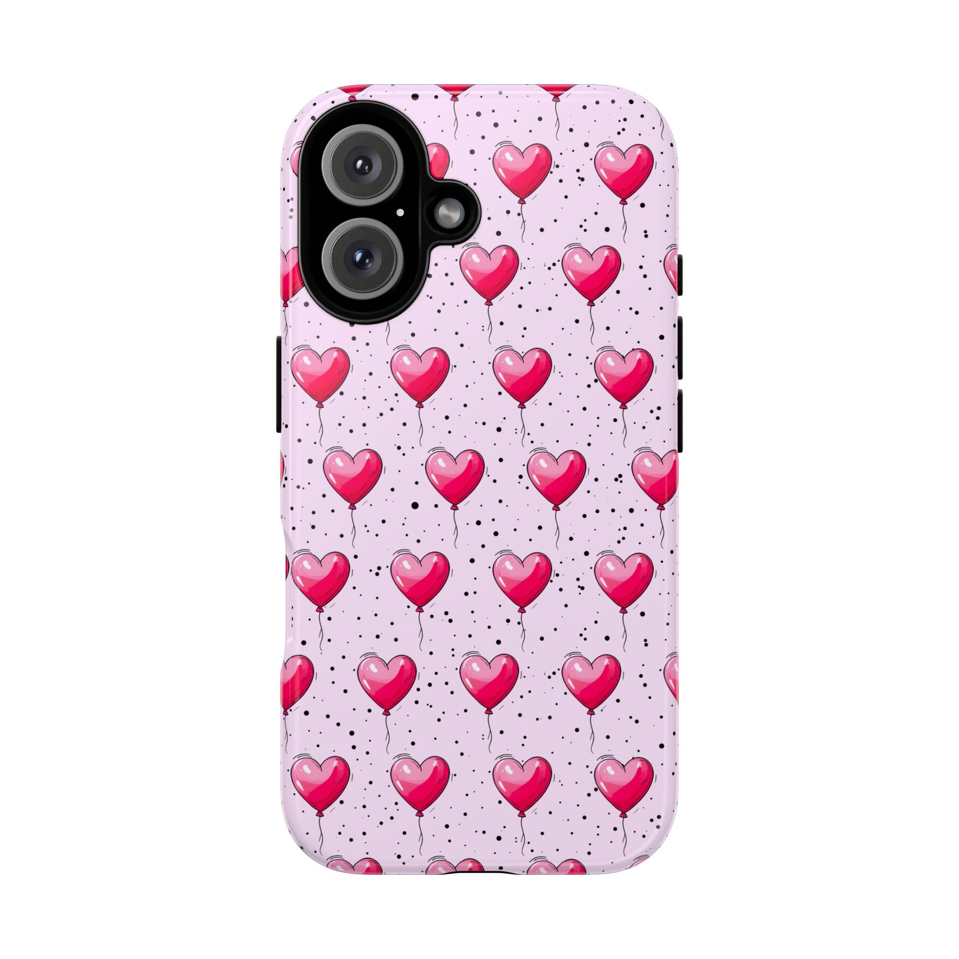 Heart-Shaped Balloons Pink Tough iPhone Case