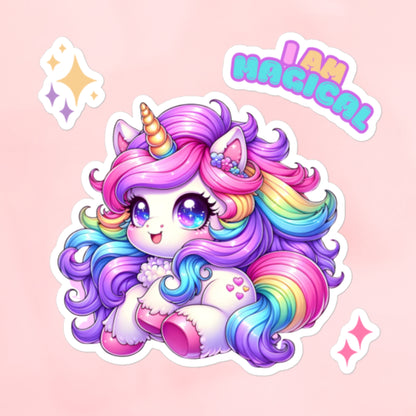 I am Magical Unicorn Sticker Sheet