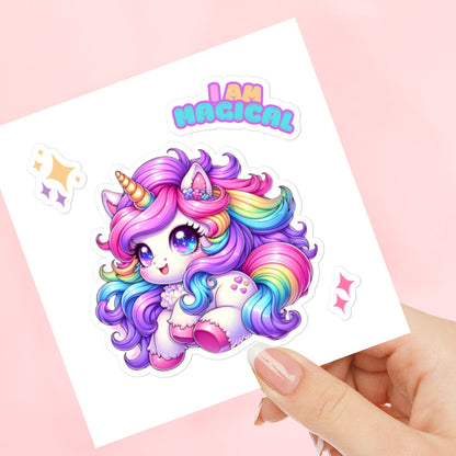 I am Magical Unicorn Sticker Sheet