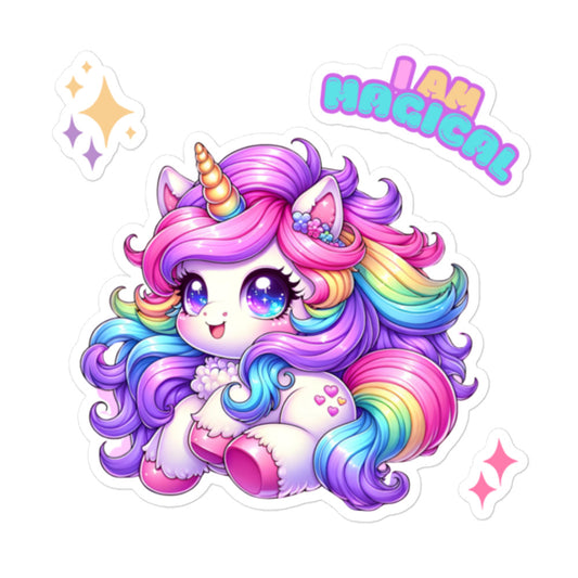 I am Magical Unicorn Sticker Sheet