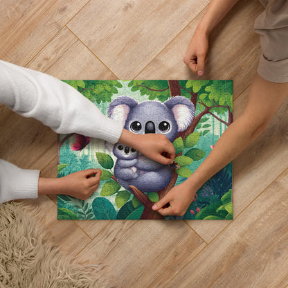 Kawaii Koala Cuddles Jigsaw Puzzle