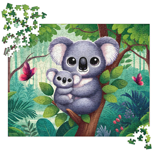 Kawaii Koala Cuddles Jigsaw Puzzle