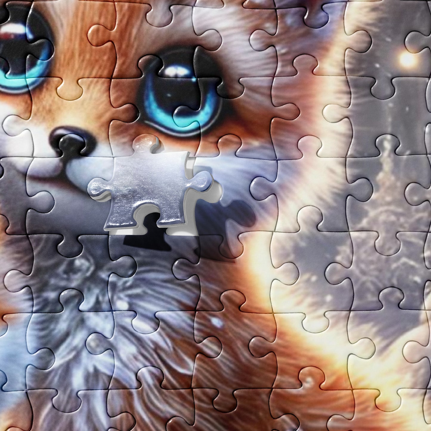 Magical Foxes in Winter Landscape Jigsaw Puzzle (120, 252, 500 Pieces)