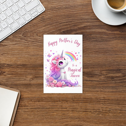 Magical Mom Unicorn Mother's Day Card - Digital Download - Print at Home