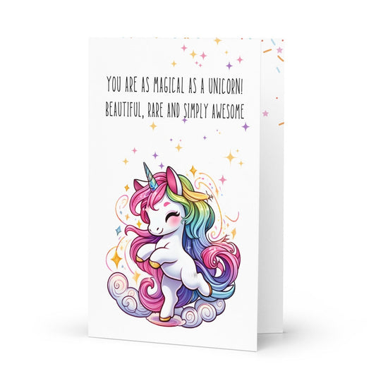 You are as magical as a dancing unicorn greeting card