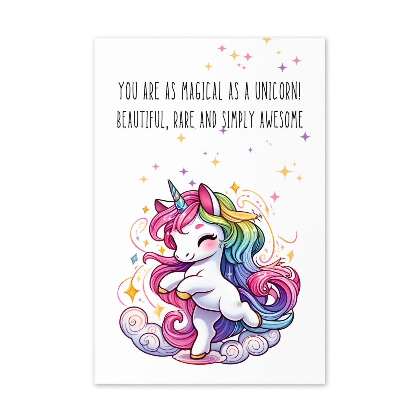 Magical As A Dancing Unicorn Greeting Card