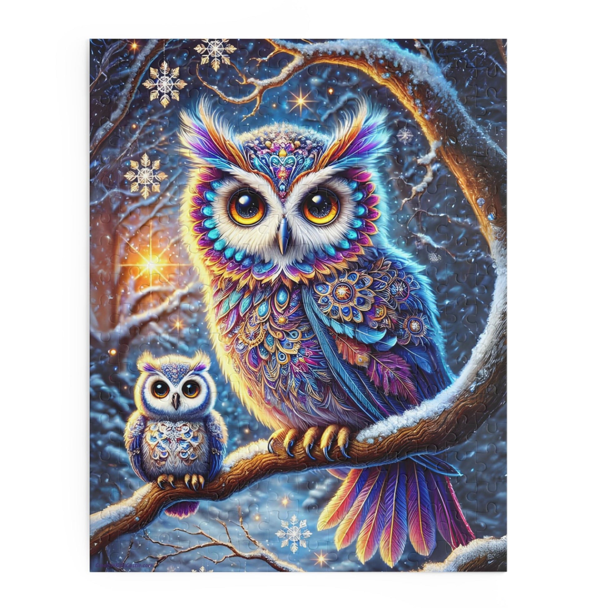 Magical Winter Owl Family 252 piece Jigsaw Puzzle