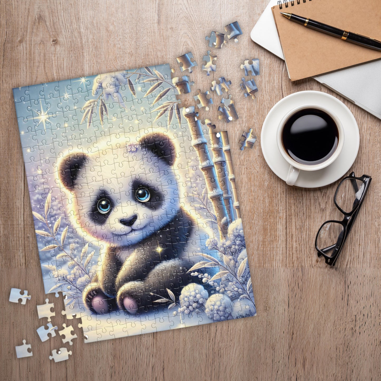 Magical Winter Panda Jigsaw Puzzle (120, 252, 500 Pieces)