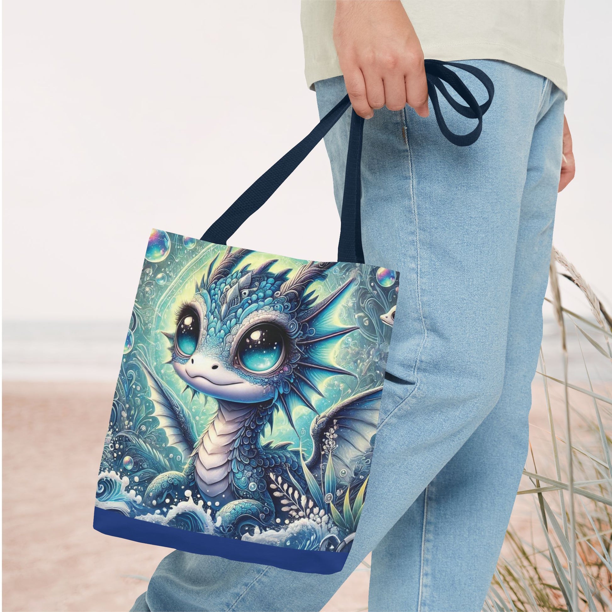Mystical Underwater Dragon Tote Bag