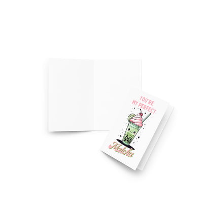 You are my Perfect Matcha Cute Anniversary Card