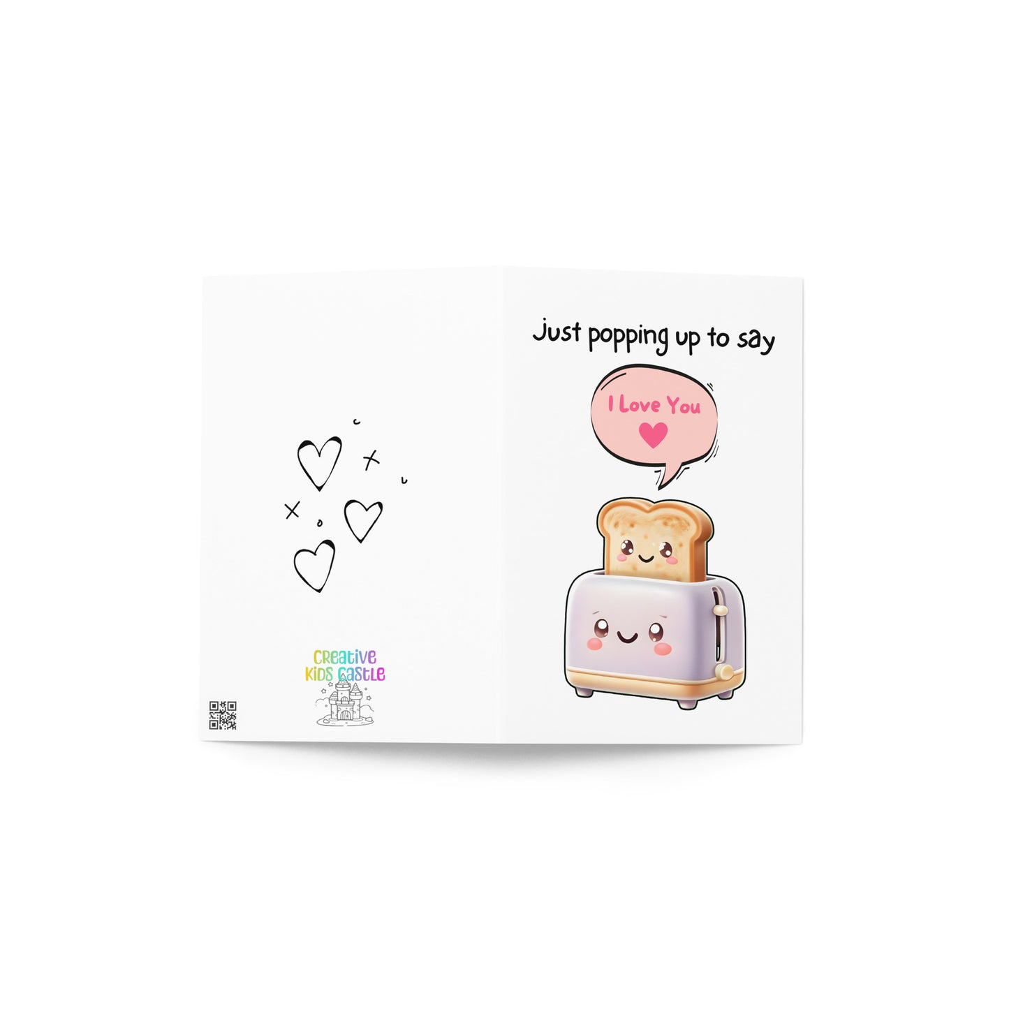 Funny Toast I Love You Greeting Card