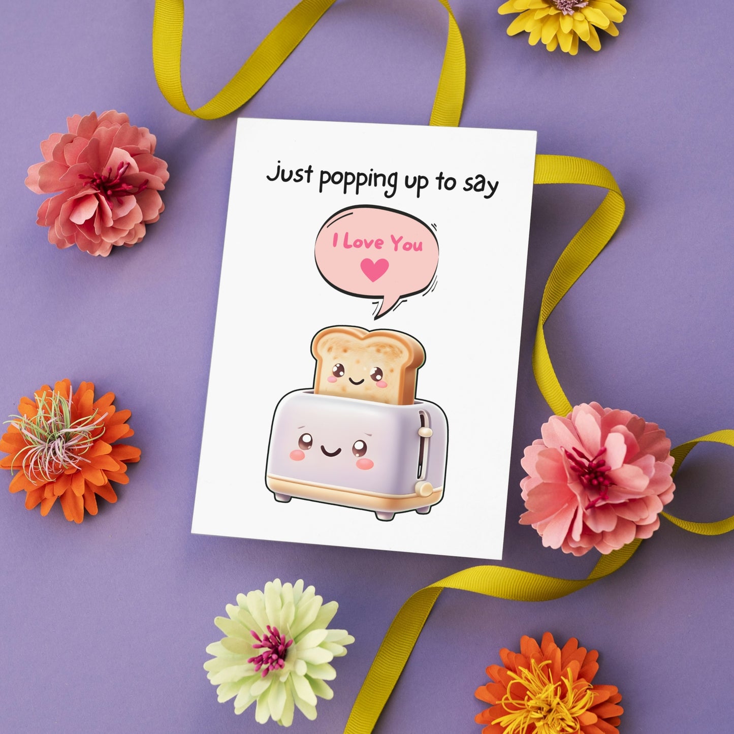 Funny Toast I Love You Greeting Card