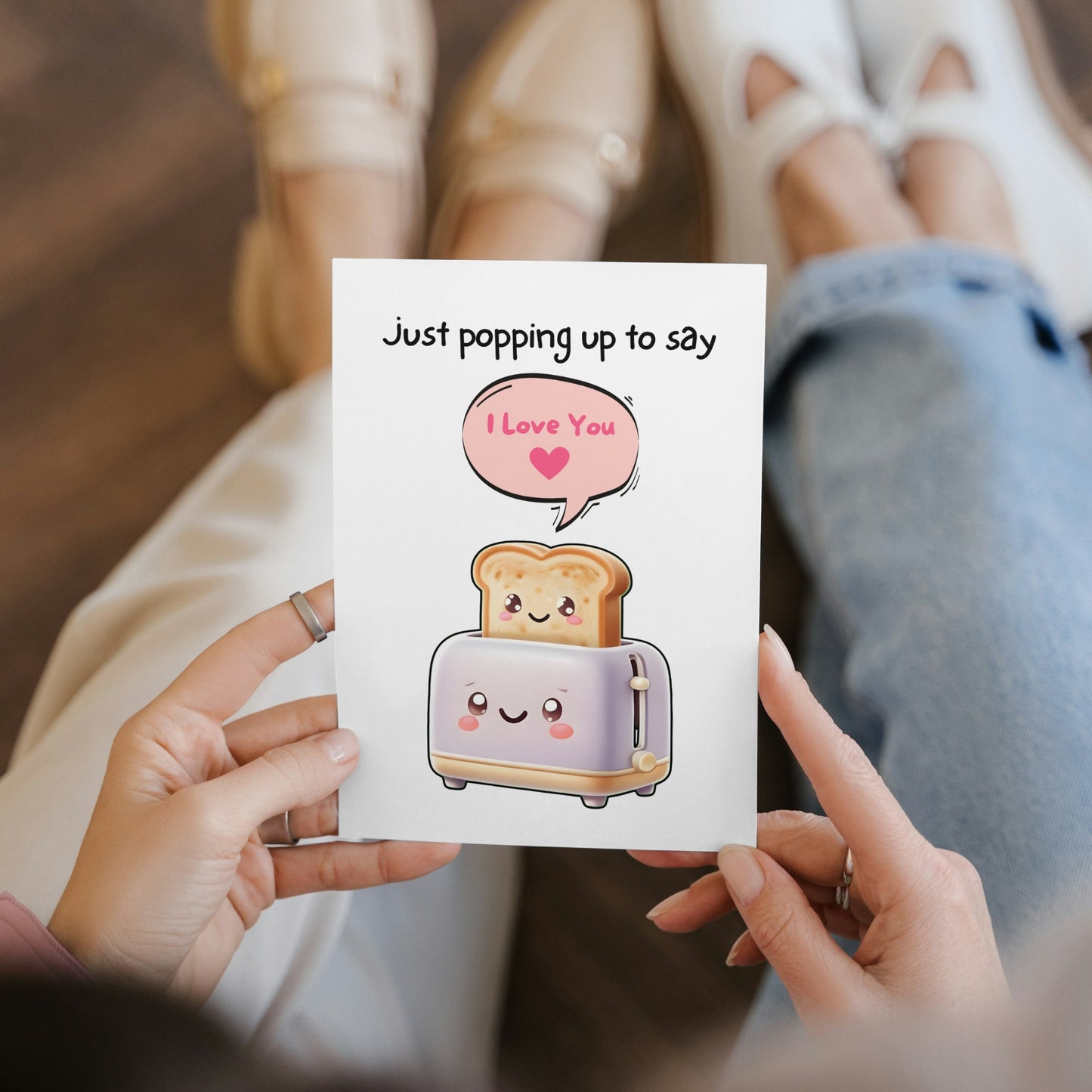 Funny Toast I Love You Greeting Card