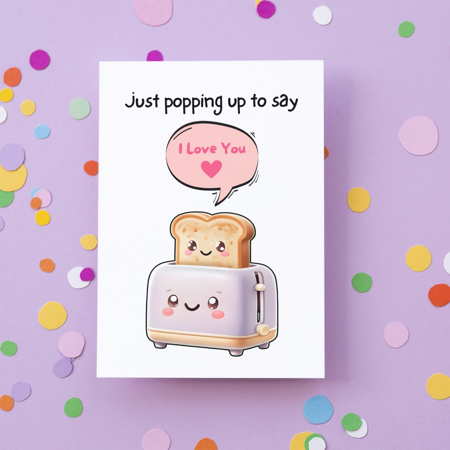 Funny Toast I Love You Greeting Card