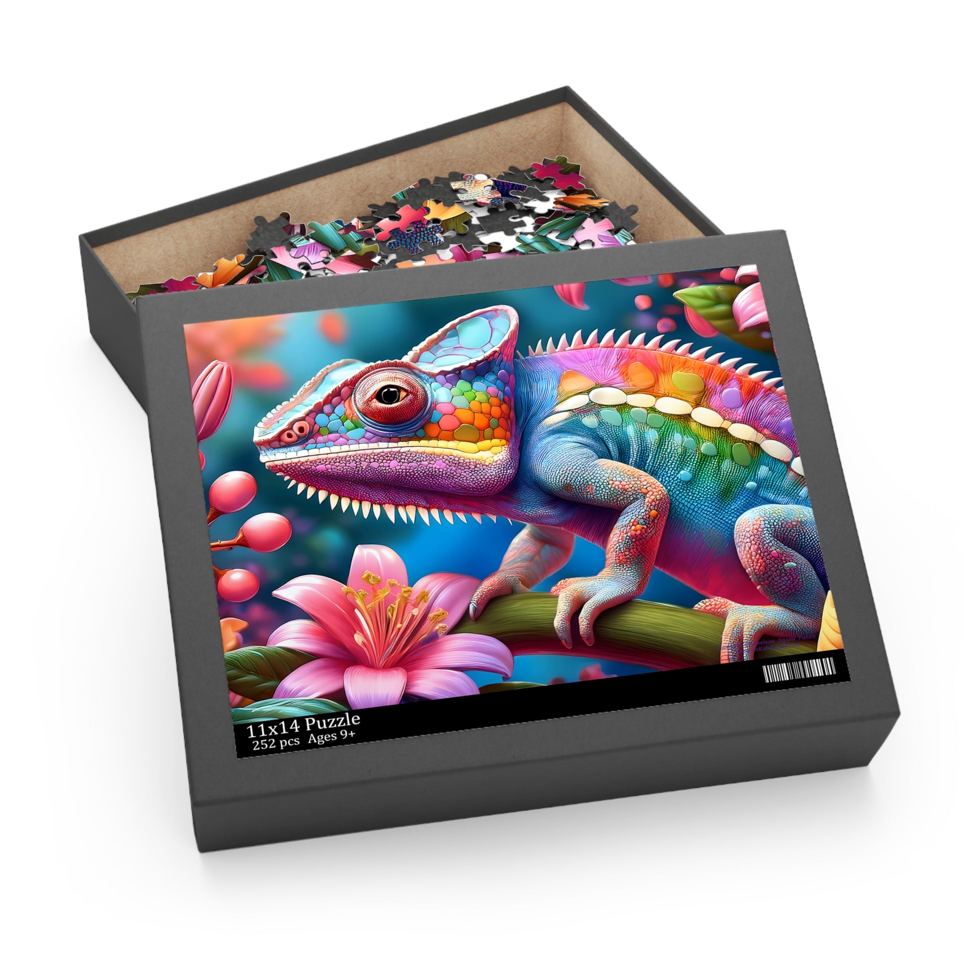 Rainbow Chameleon Puzzle box – 252 Pieces