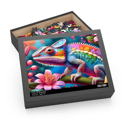 Rainbow Chameleon Puzzle box – 252 Pieces