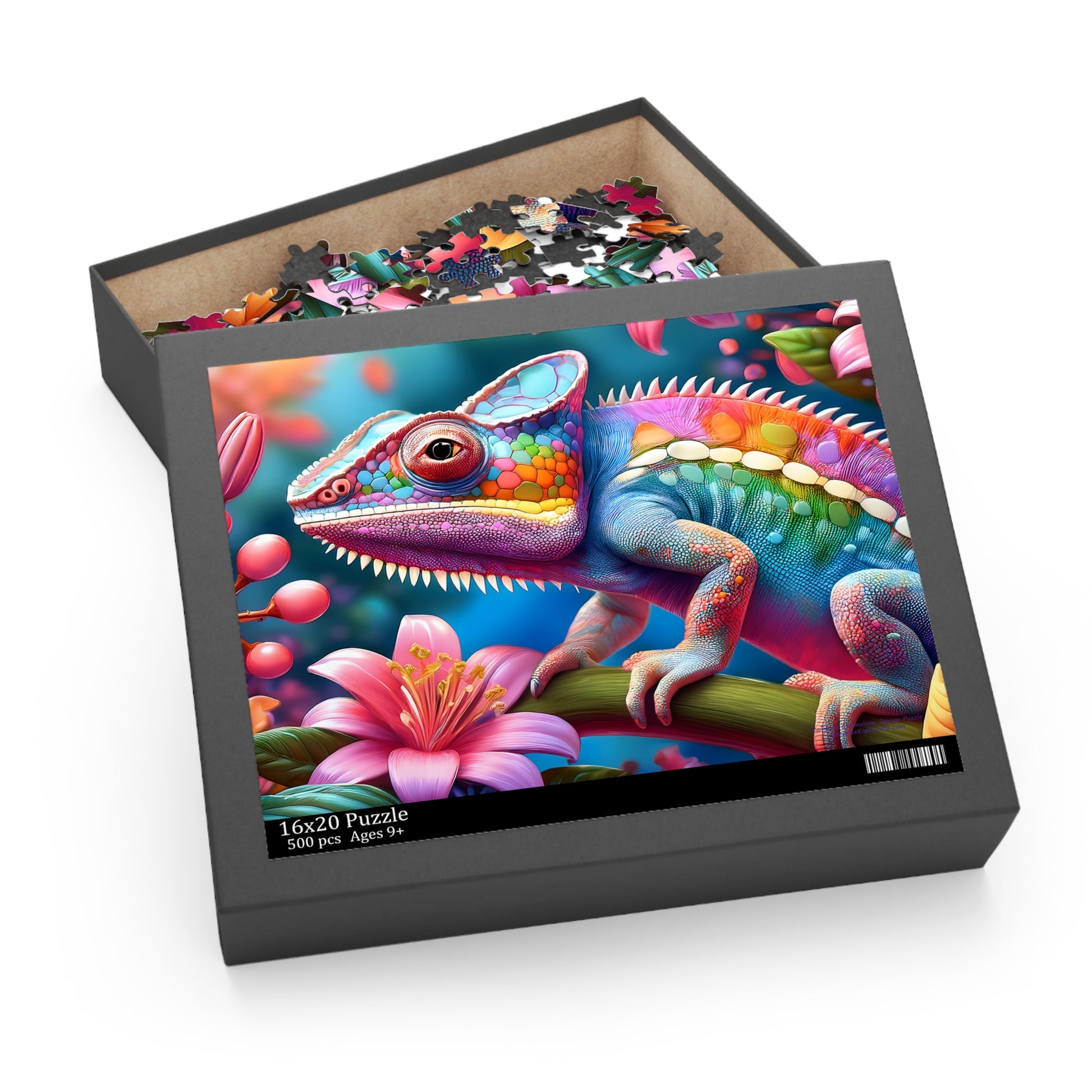 Rainbow Chameleon Puzzle box – 500 Pieces