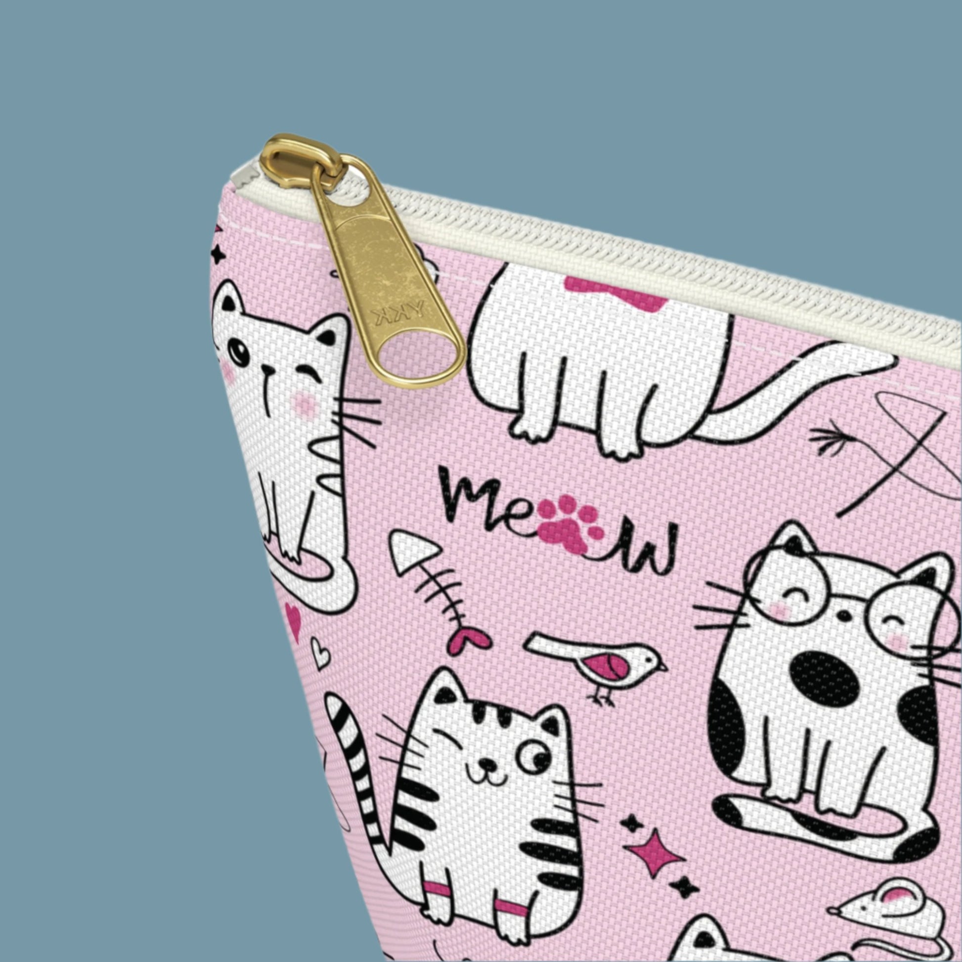 Sassy Cats Pink Accessory Travel Pouch
