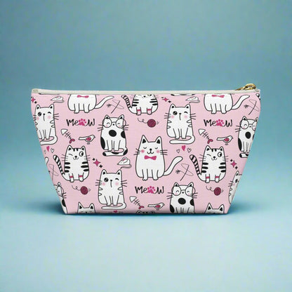 Sassy Cats Pink Accessory Travel Pouch