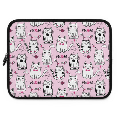 Sassy Cats Pink Laptop Sleeve or Cover 15" macbook case