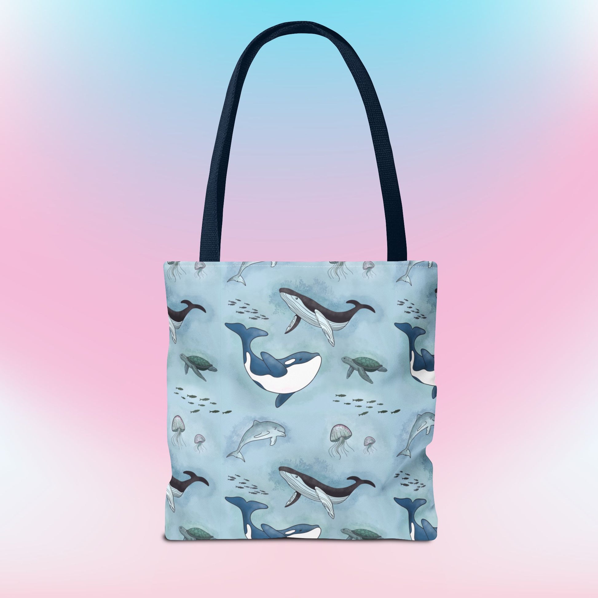 Seaworld Ocean Wildlife Nautical Tote Bag