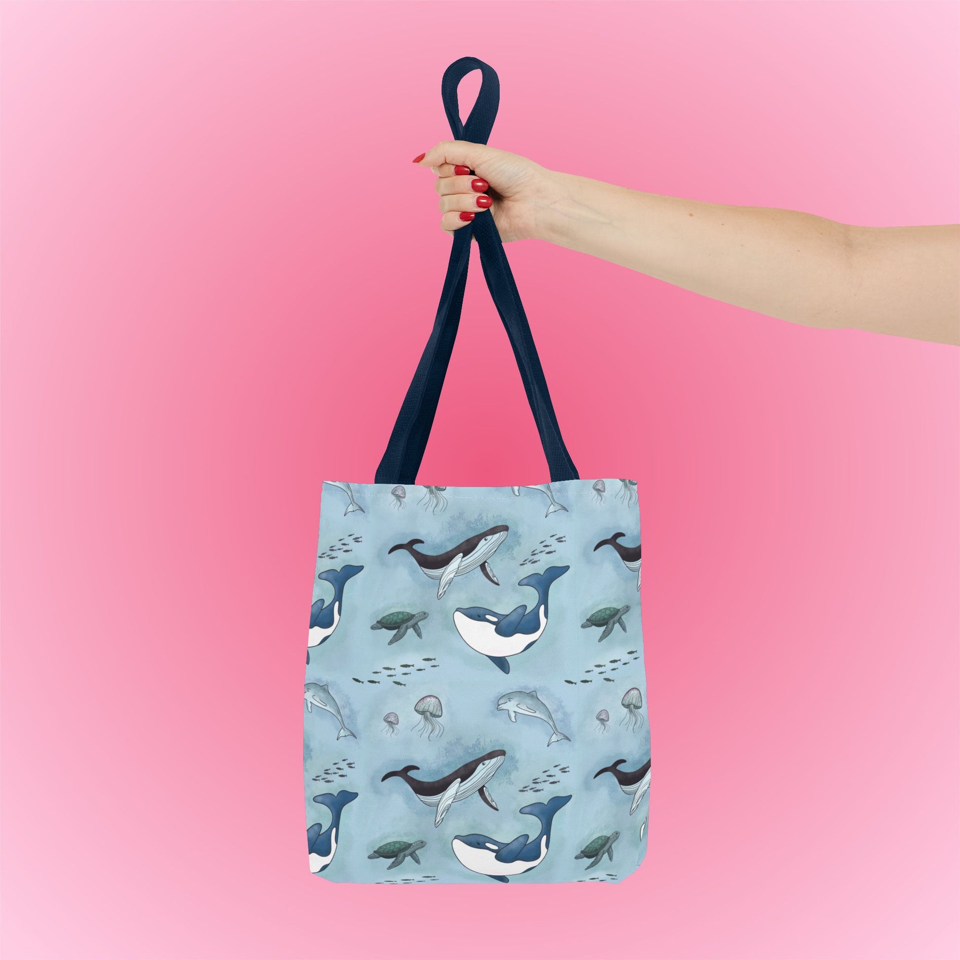 Seaworld Ocean Wildlife Nautical Tote Bag small