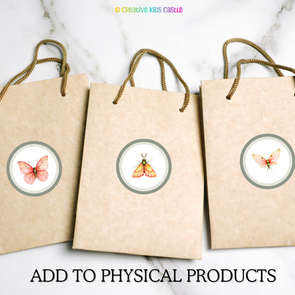 Summer Meadow Bugs -Insect Clipart PNG Bundle