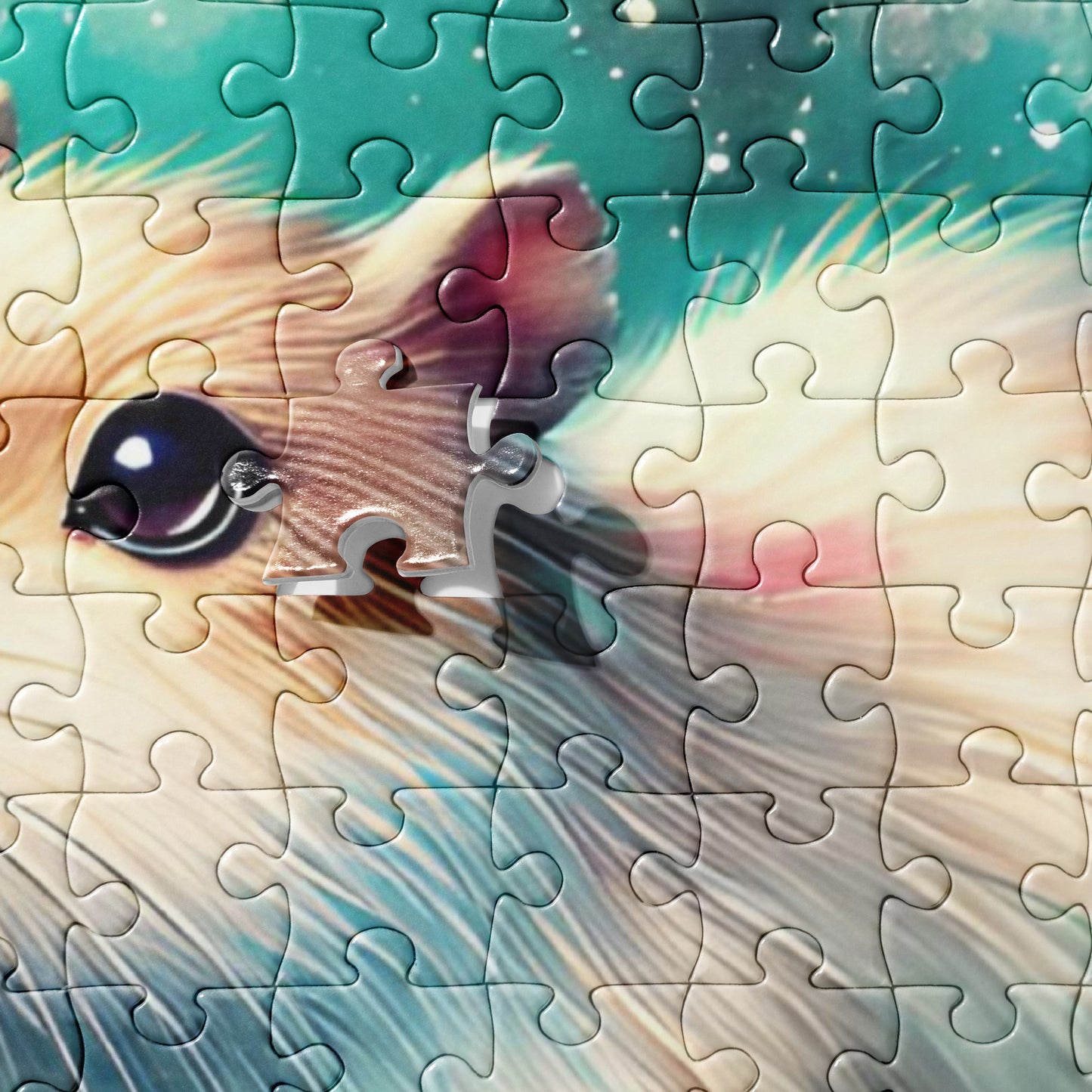 Watercolor Swimming Capybara Puzzle