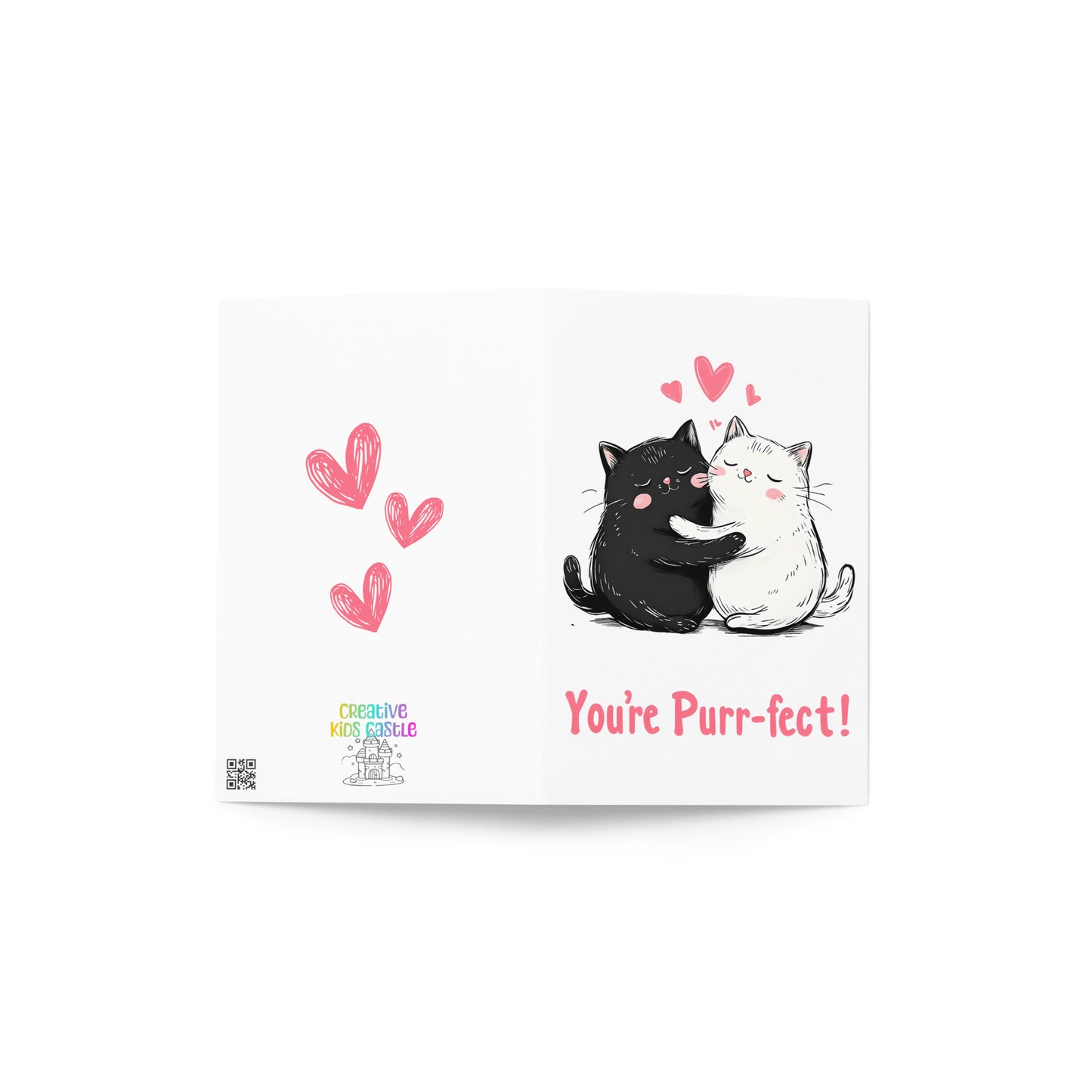 You Are Purr-fect Cat Hug Anniversary Card